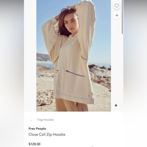 Free People close call zip hoodie